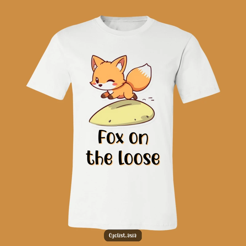 Funny Playful Fox Zooming T-Shirt - Fast Character Tee